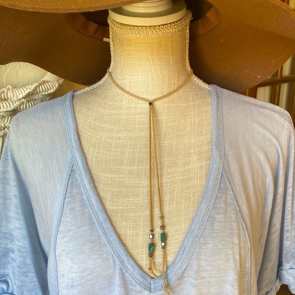 🎉 ARTISAN MADE LEATHER NECKLACE ‼️